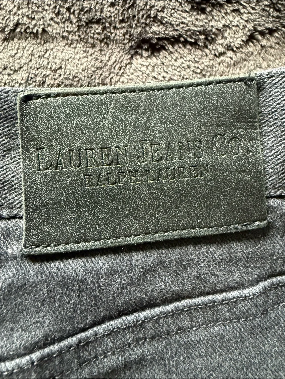 Ralph Lauren Women's Boot Cut Jeans in Charcoal Gray